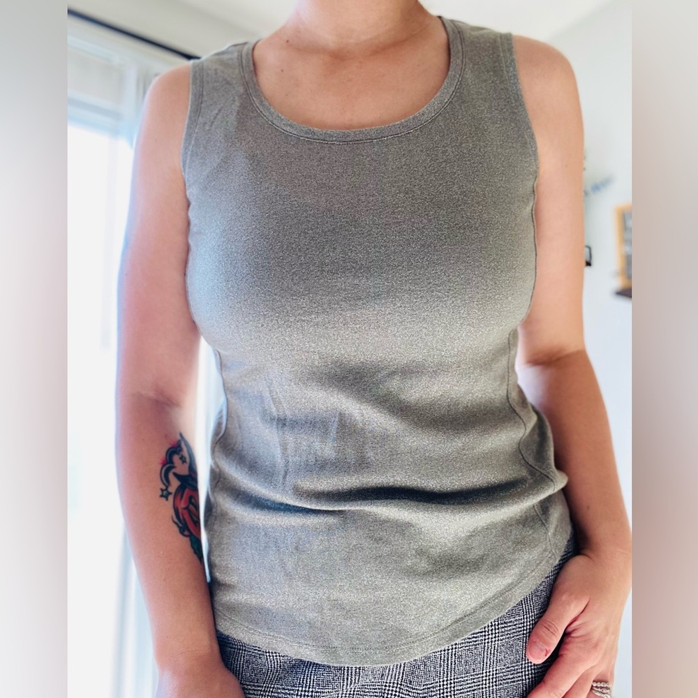 Chico’s Grey Sparkly Tee